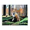 Stupell Industries Fox in Forest Trees Canvas Wall Art Design by Adam Swanson